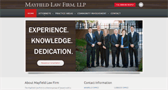 Desktop Screenshot of mayfield-lawfirm.com