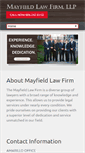 Mobile Screenshot of mayfield-lawfirm.com